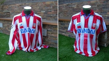 Camisetas del Atl&eacute;tico de Madrid de la 1996-97.