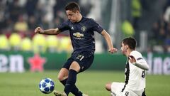 Ander Herrera durante el Juventus - Manchester United.