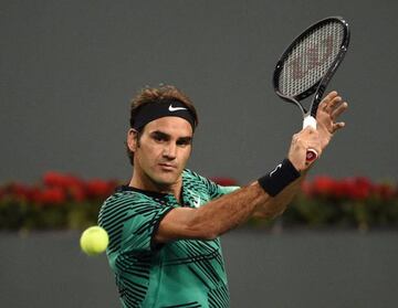 Roger Federer at Indian Wells Tennis Garden