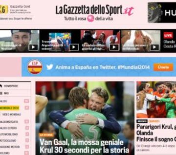 Portadas de la prensa extranjera