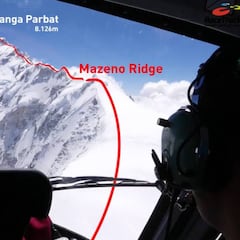 Recrean el alud del Nanga Parbat que sepultó a Zerain y Galván