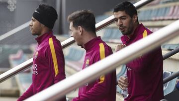ASISTENTE. De los últimos 12 pases de gol de Messi, ocho a Suárez y dos a Neymar.