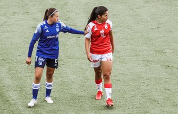 Independiente Santa Fe y Millonarios se enfrentaron por la octava fecha del Grupo A de la Liga BetPlay Femenina en el estadio El Campín.