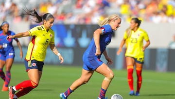 Partido entre Selección Colombia Femenina y Estados Unidos.