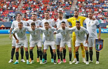 Once inicial de la selección de Italia.