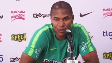 Alexis Henríquez en la previa del partido contra Tolima