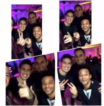 James, Keylor Navas y Marcelo.