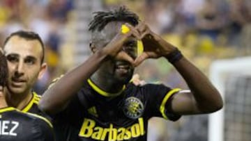 Kei Kamara, celebrando un gol.