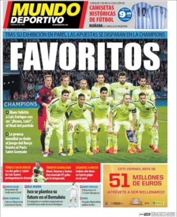 Portadas de la prensa deportiva