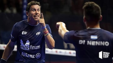 Di Nenno y Navarro durante un partido de la temporada pasada.