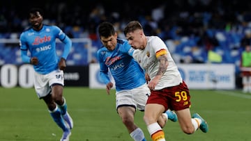 Hirving Lozano, factor en el empate del Napoli