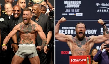 El imponente fsico de McGregor antes de pelear ante Poirier