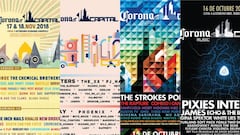 Los carteles de las 10 ediciones del Corona Capital