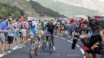 Fabio Aru, Nairo Quintana y Rafal Majka.