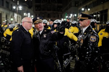 Tras los altercados en la ciudad cuando los Eagles vencieron en 2018, la Polica despleg un gran dispositivo para mantener el orden y la seguridad en la ciudad.