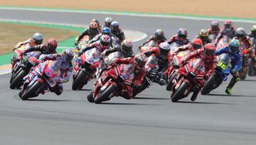 Salida en el Gran Premio de Francia 2022. 