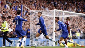 Chelseas Kai Havertz celebrates scoring their side's second goal of the game during the Premier League match at Stamford Bridge, London. Picture date: Saturday September 3, 2022. (Photo by Steven Paston/PA Images via Getty Images)