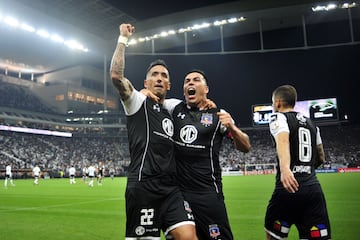 Así celebró el plantel de Colo Colo en el Arena Corinthians