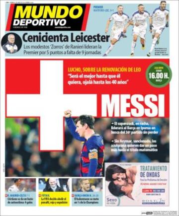 Portadas de la prensa mundial