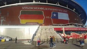 Así se vivió la previa del duelo de la Roja en el Arena Kazán