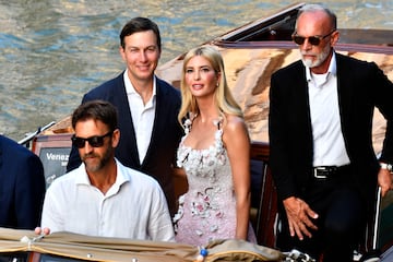 Ivanka Trump junto a su marido, Jared Kushner, en Venecia antes de la boda de Jeff Bezos y Lauren S¨¢nchez.