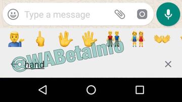 Nueva barra buscadora de emojis en WhatsApp