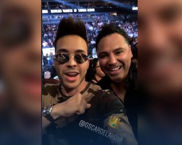 Una gran lista de deportistas y famosos se hicieron presentes en la pelea del año celebrada en la T-Mobile Arena de Las Vegas, entre ellos Will Smith y Lebron James.