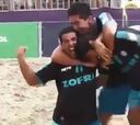 ¡Increíble gol de chilena de Iquique en el fútbol playa!