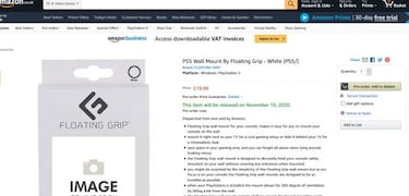 PS5: anunciado un soporte de pared que saldrá en noviembre