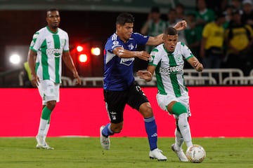 Partido entre Atlético Nacional y Millonarios en el estadio Atanasio Girardot, por la jornada 8 de la Liga BetPlay I-2023.