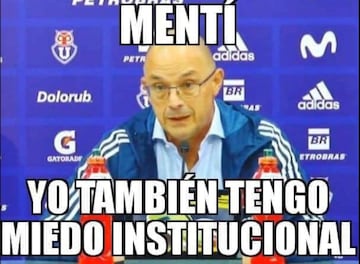 Memes U. de Chile 1-1 Colo Colo.