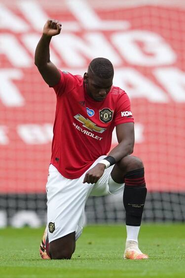 Pogba sorprende con un peinado reivindicativo 'Black Lives Matter'