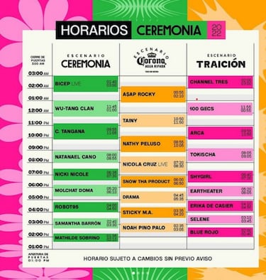 Festival Ceremonia CDMX: horarios y precio de los boletos