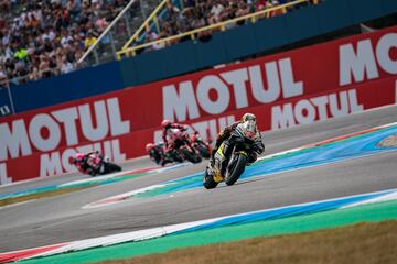 Marco Bezzecchi durante el esprint del Gran Premio de Países Bajos en el Circuito de Assen.
