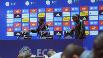 Linda Caicedo en rueda de prensa tras llegar del Mundial