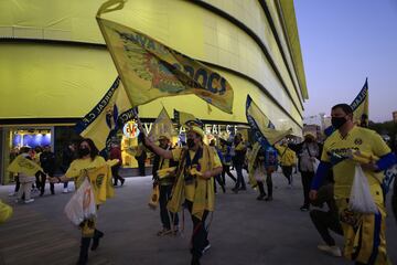 Aficionados del Villarreal.