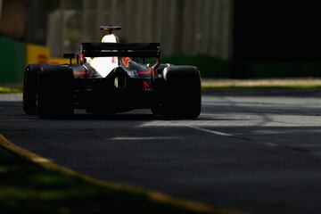 El australiano Daniel Ricciardo de Aston Martin Red Bull Racing.