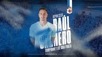 Raúl García Carnero jugará como cedido en el Deportivo.