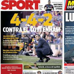 El debate táctico ya está en las portadas de Barcelona