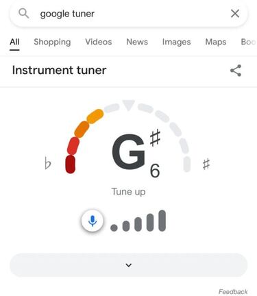 Google Search estrena una función para afinar tu guitarra