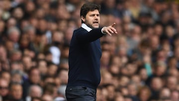 El entrenador argentino, Mauricio Pochettino, durante un partido del Tottenham.