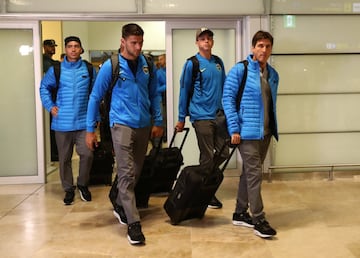 Boca Juniors ya está en Madrid. El equipo de Guillermo Barros Schelotto entrenará en las instalaciones de la Real Federación de Fútbol en Las Rozas. 