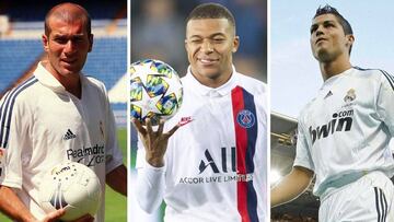 Zidane y Cristiano, dos ejemplos del plan que sigue Mbappé: resistir las presiones de su club para poder fichar por el Real Madrid.