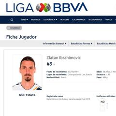 Zlatan Ibrahimovic tiene ficha en Liga MX