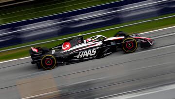 GRAFCAT1241. MONTMELÓ (BARCELONA), 04/06/2023.- El piloto danés de Hass, Kevin Magnussen, durante el Gran Premio de España de Fórmula Uno, que se disputa este domingo en el Circuito de Barcelona-Catalunya. EFE/Enric Fontcuberta