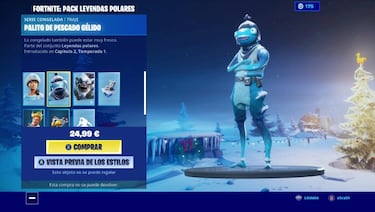 Fortnite: pack Leyendas Polares, todas las skins y accesorios