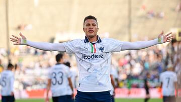 Nelson Deossa celebrates his goal 0-1 of Monterrey during the FIFA Club World Cup 2025 Group - E match between Urawa Red Diamonds and CF Monterrey at Rose Bowl Stadium on June 25, 2025 in Pasadena, California, United States.