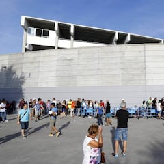 Mosaico e himno en Butarque para recibir al Barça el sábado