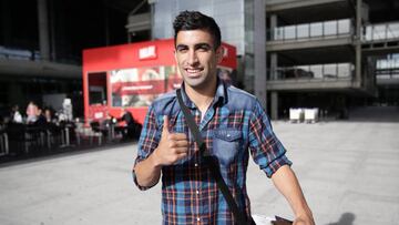 Michael Santos habló de su llegada al Málaga.