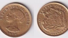 Si tienes esta moneda antigua de 20 pesos chilena en casa podrías recibir hasta $300 mil pesos por ella